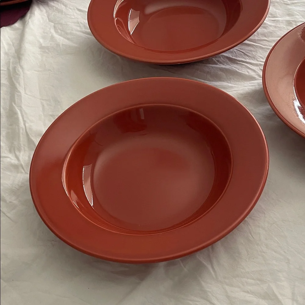 Williams Sonoma Terracotta Dinnerware Set pasta soup bowls